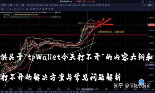 在这里提供关于“tpWallet今天打不开”的内容大纲和相关信息。

tpWallet打不开的解决方案与常见问题解析